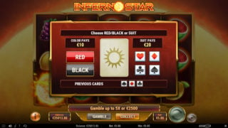 Inferno Star Online slot gamble feature