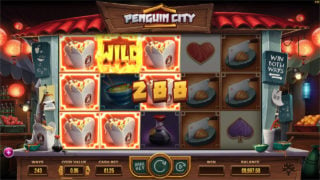Penguin City online slot Base Game