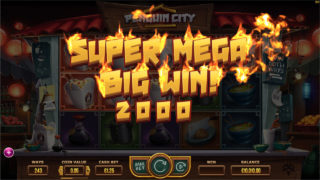 Penguin City online slot Super Mega Big Win