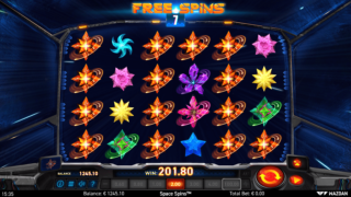 Space Spins online slot Pile Feature